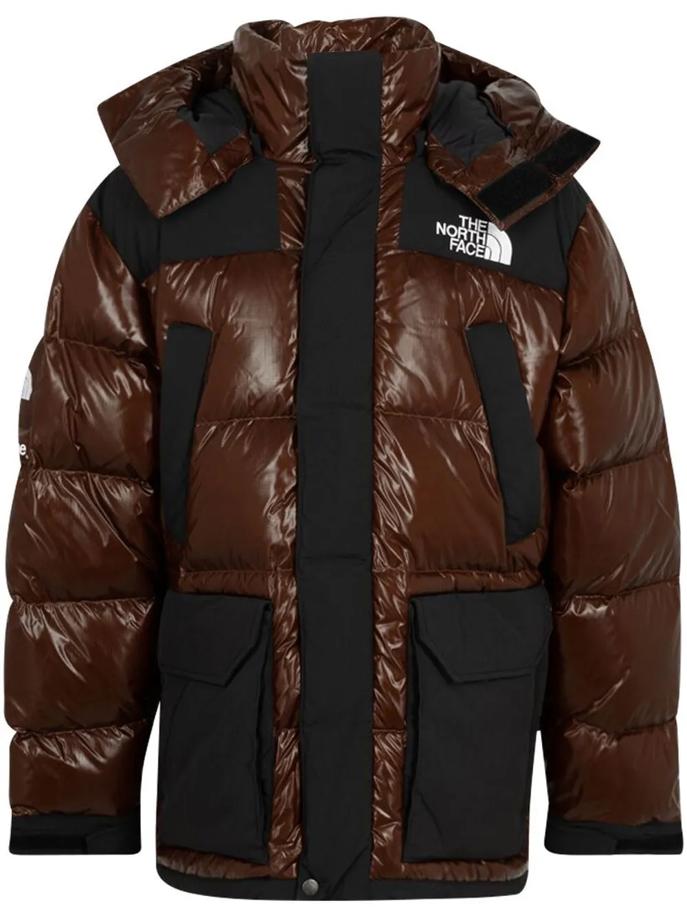 Supreme X Tnf 700-fill Down Parka In Brown