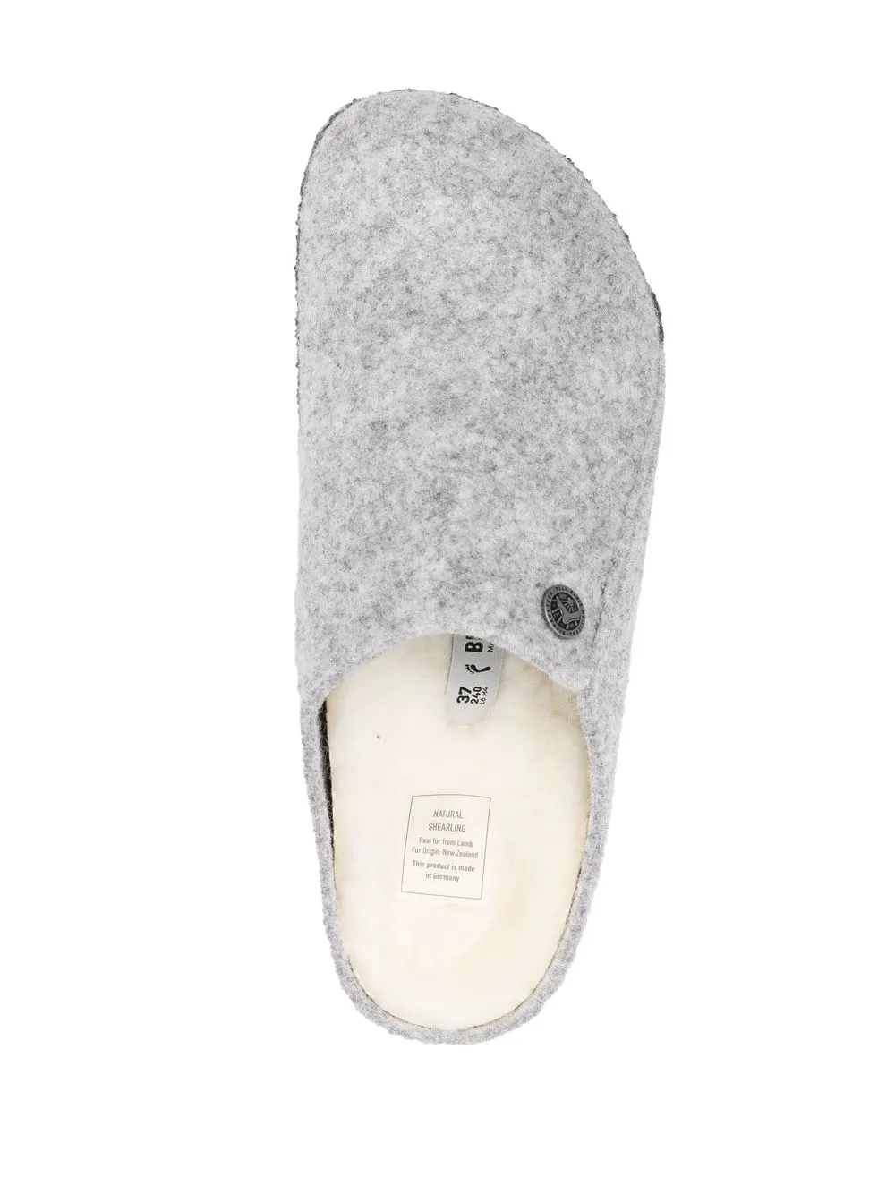 Birkenstock Zermatt Standard Wool Felt Unisex Clogs In Grey
