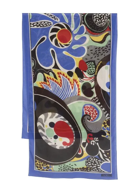 Moschino Schal mit grafischem Print