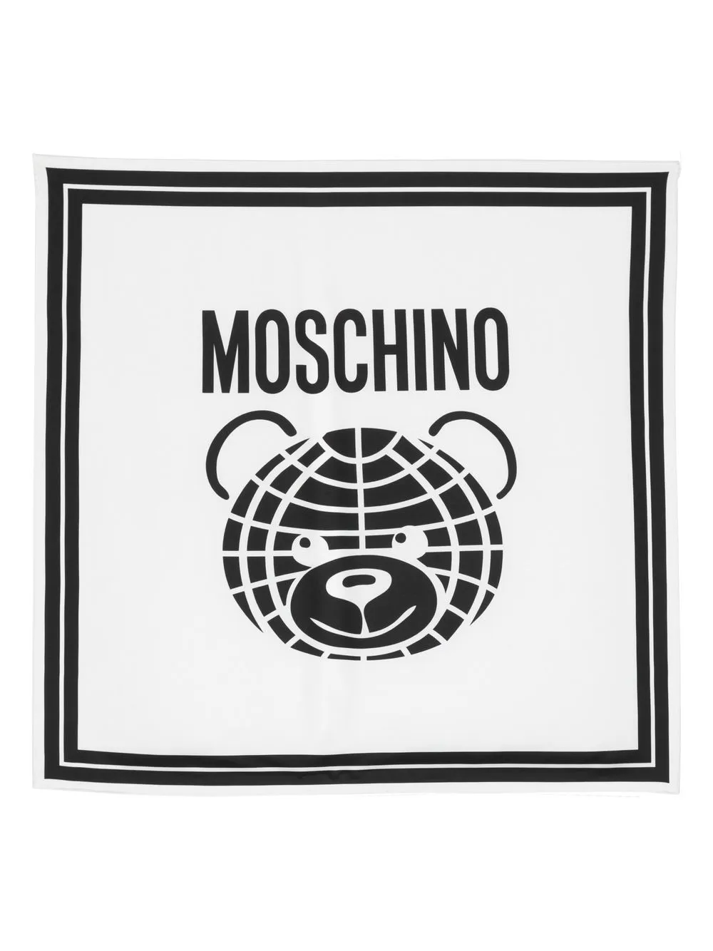 

Moschino mascada con estampado Teddy Bear - Blanco