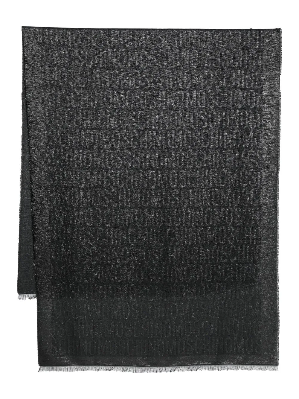 

Moschino logo-print scarf - Black