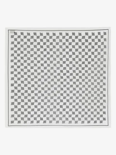 MISBHV two-tone monogram scarf