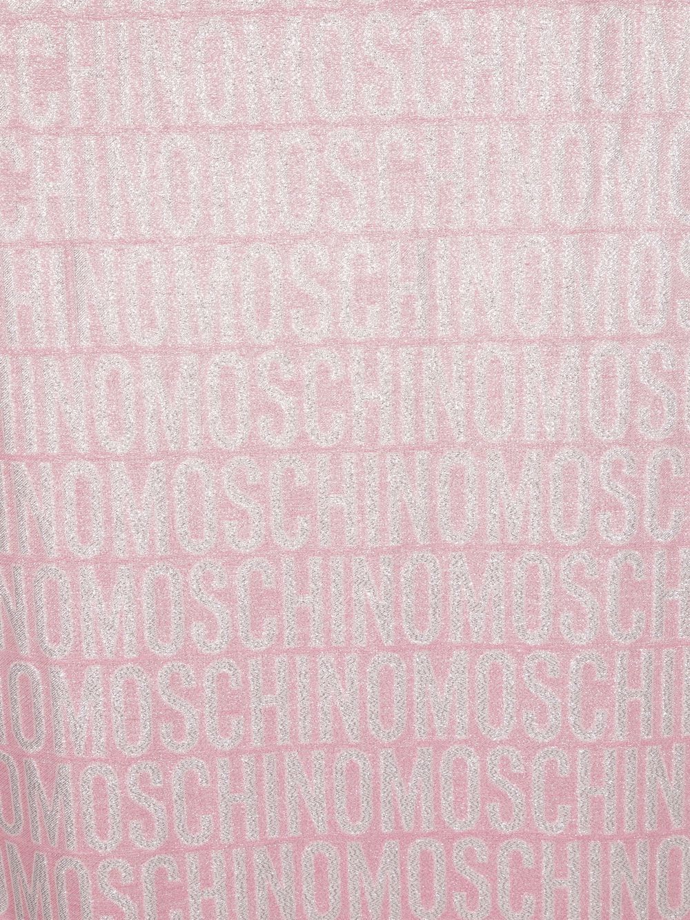 Moschino Sjaal met logoprint - Roze