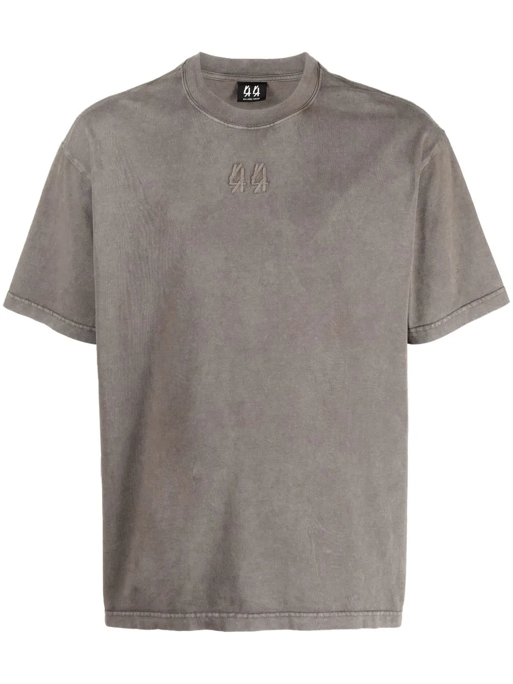 

44 LABEL GROUP playera manga corta con logo bordado - Gris