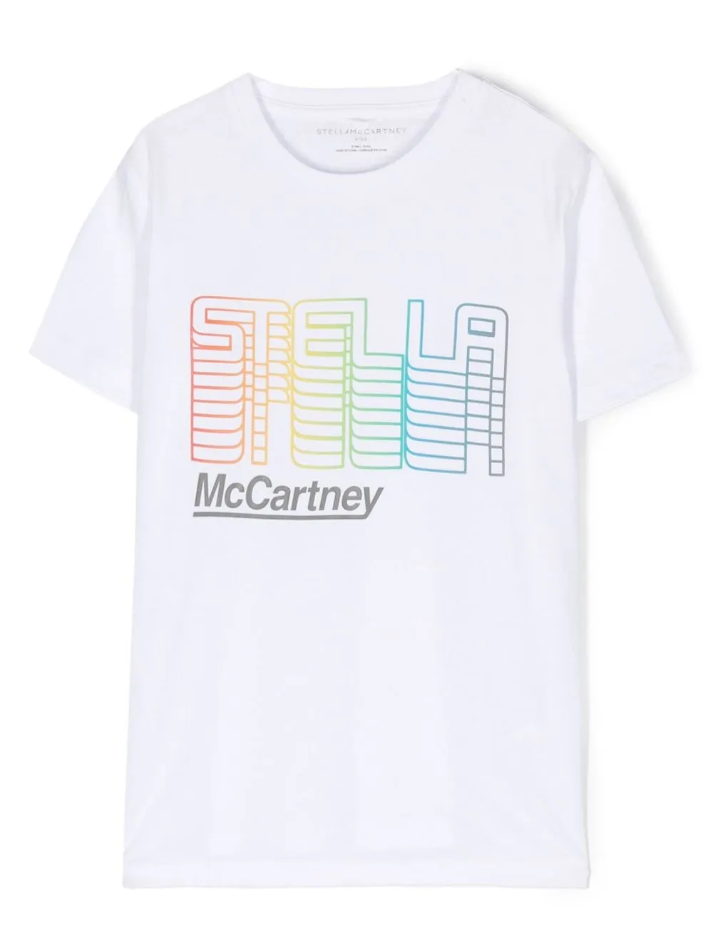 

Stella McCartney Kids gradient logo-print T-shirt - White