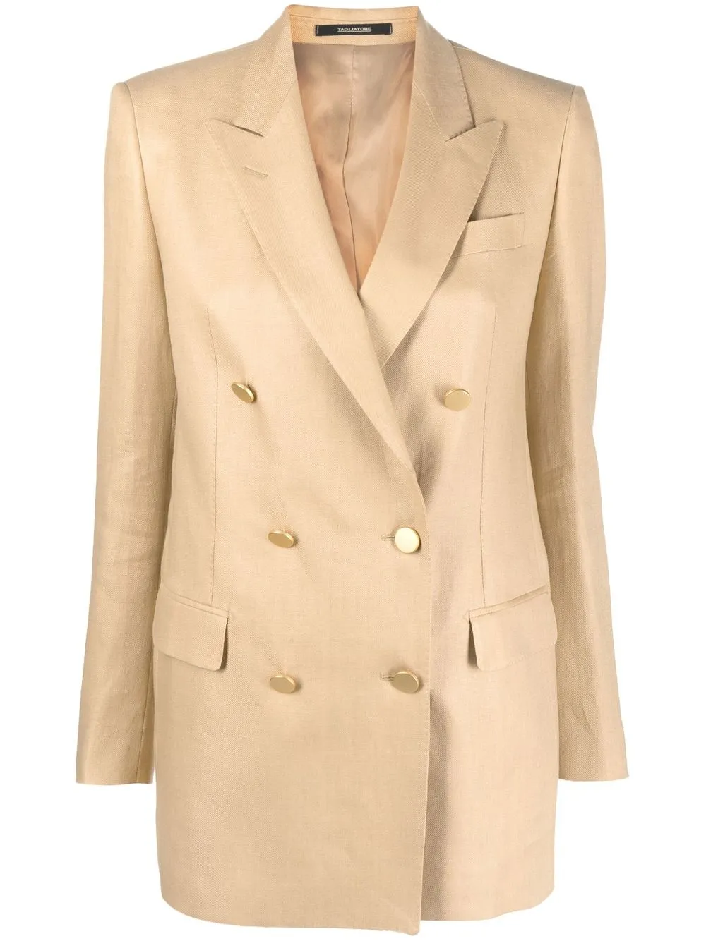 

Tagliatore double-breasted long blazer - Neutro