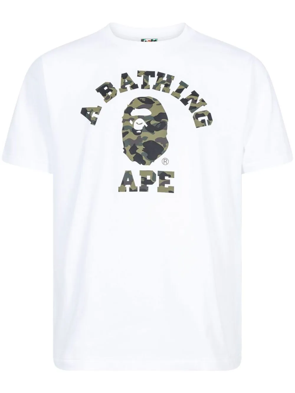 A Bathing Ape 1st Camo College T-shirt In White