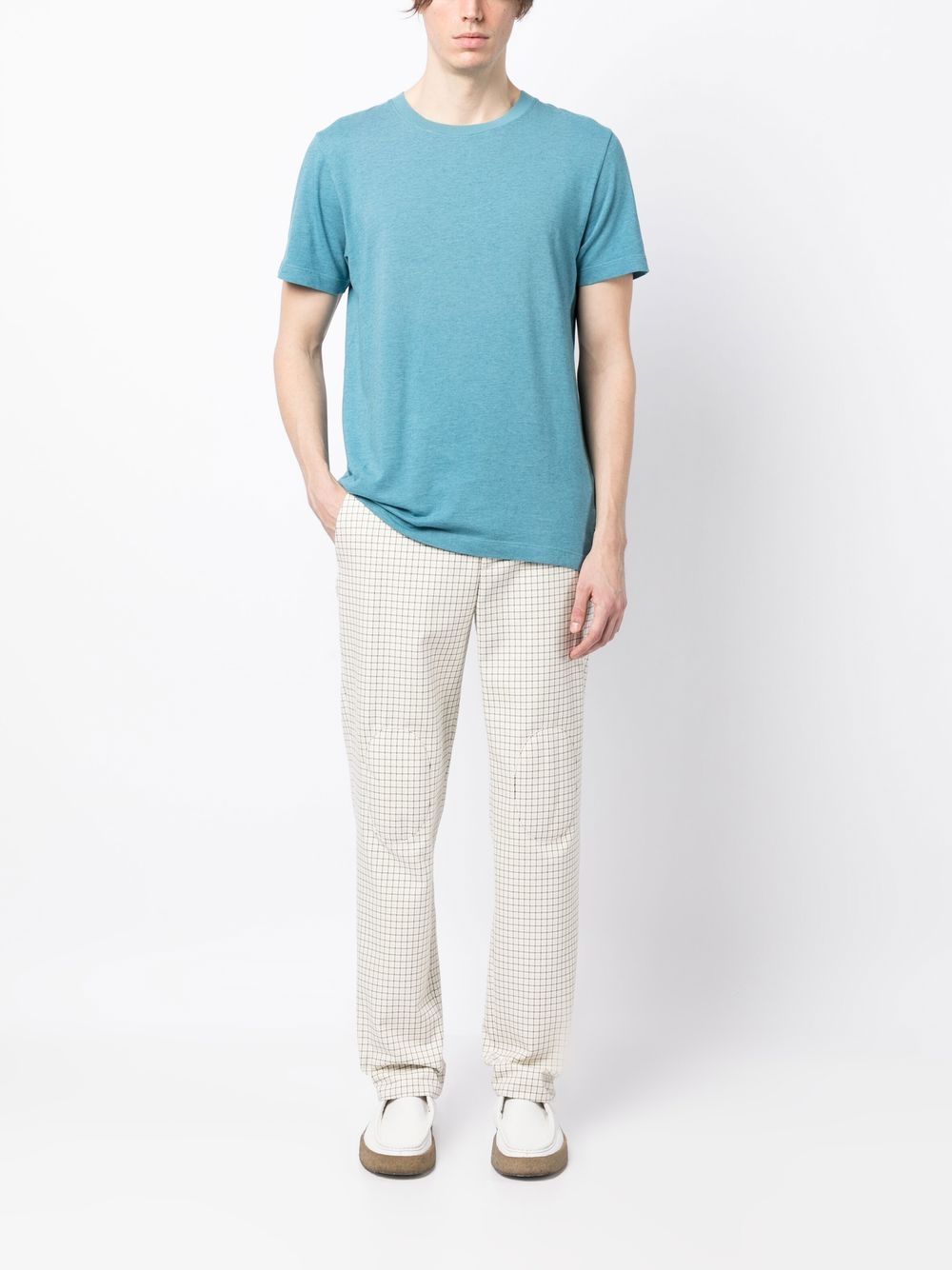 The Elder Statesman T-shirt met print - Blauw