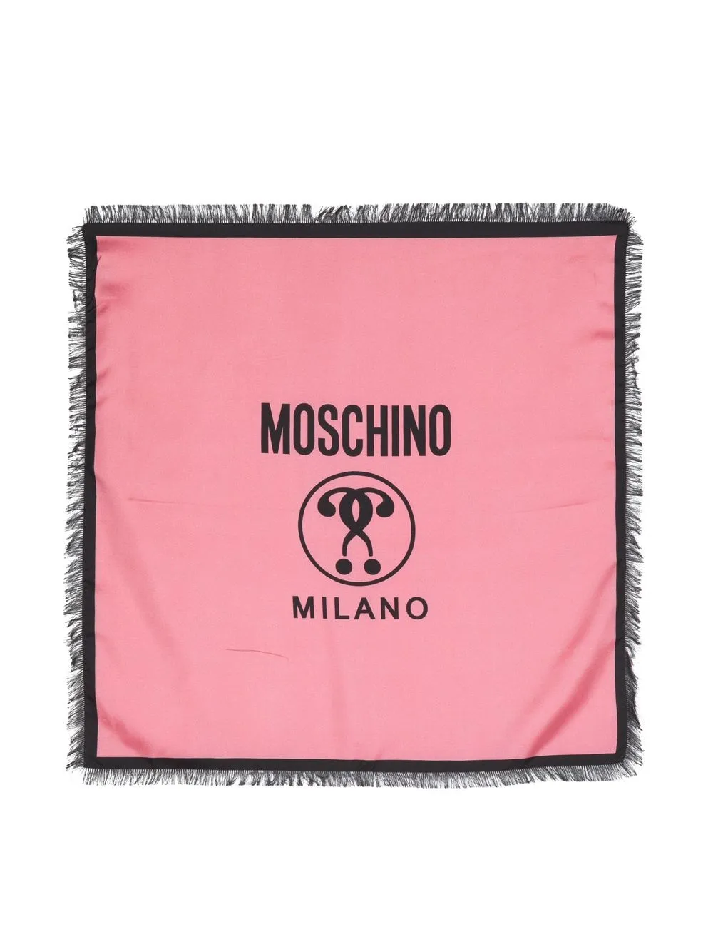 

Moschino bufanda con logo estampado y diseño de dos tonos - Rosado