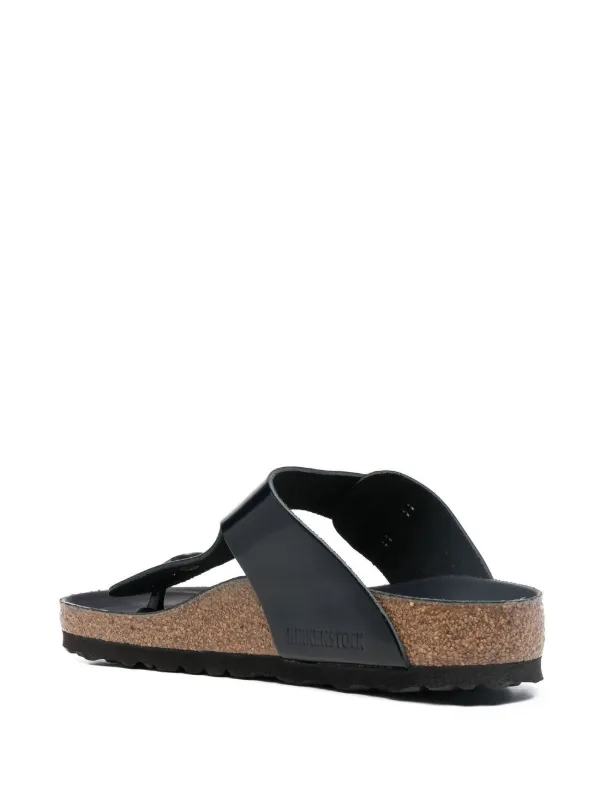 Birkenstock Gizeh Big Buckle 35mm Slides | Black | FARFETCH ZA