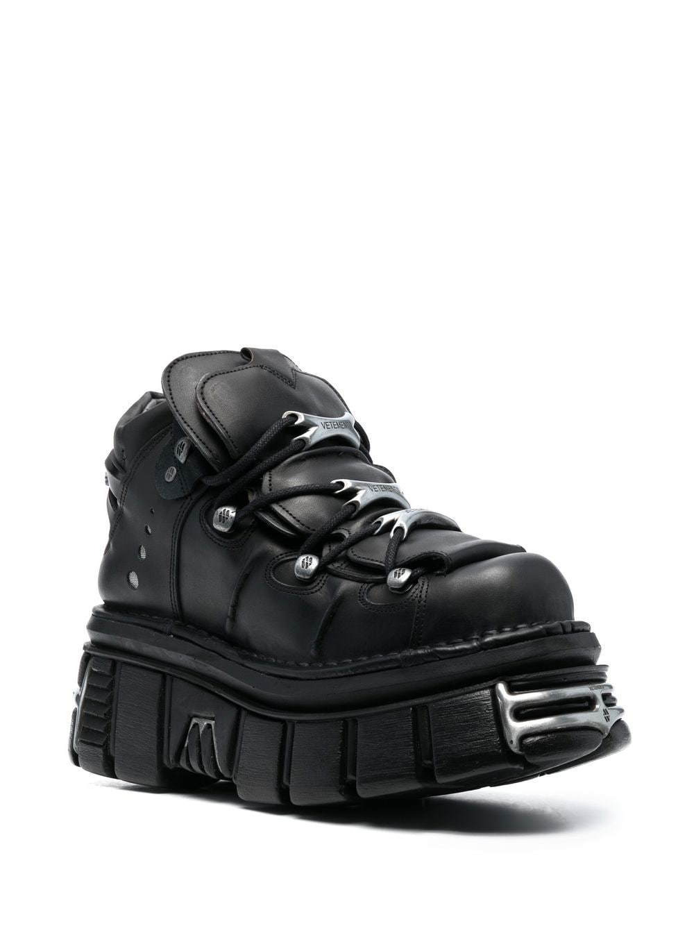 Image 2 of VETEMENTS 80mm chunky lace-up boots