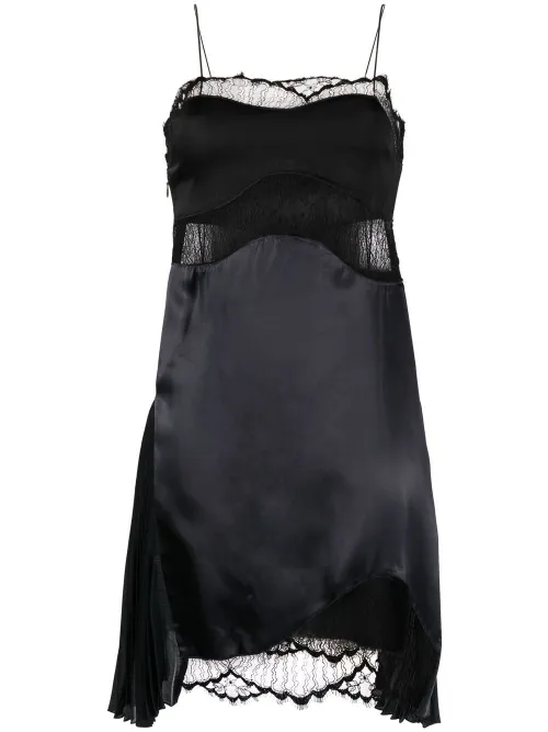 Robe-nuisette en satin à détail en dentelle - Victoria Beckham - Modalova