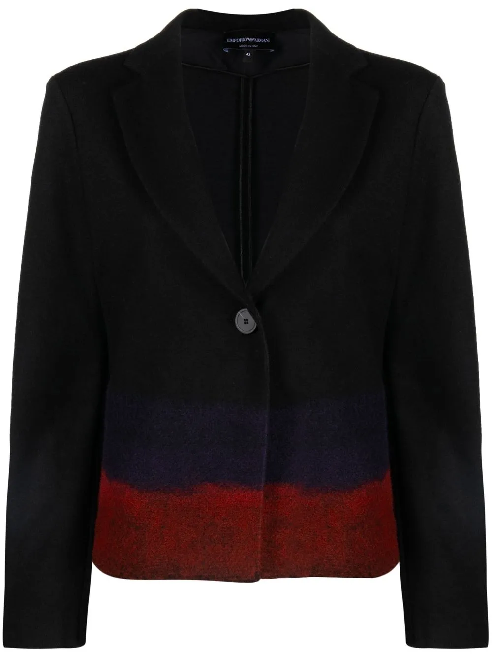 

Emporio Armani blazer con botones y diseño de dos tonos - Negro