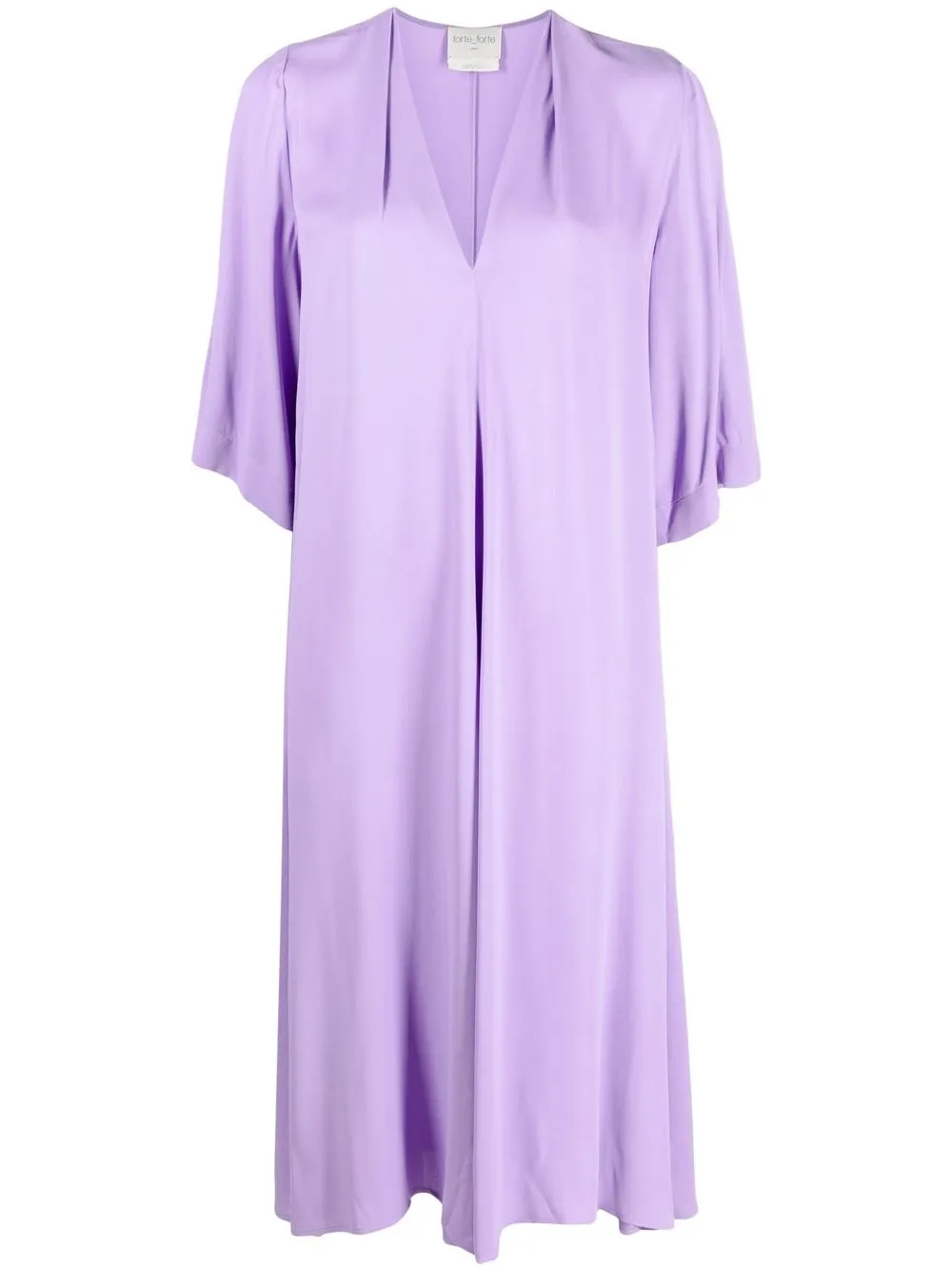 

Forte Forte V-neck midi shift dress - Purple