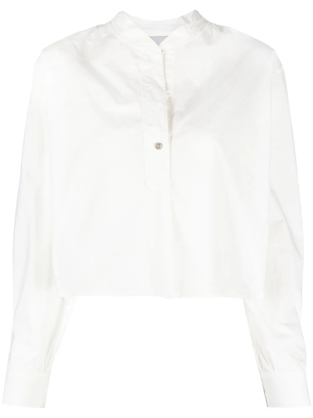 

Forte Forte puff-sleeve cropped shirt - White