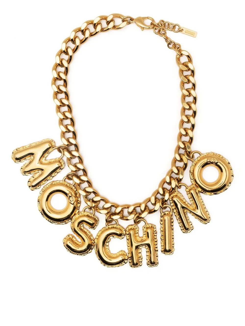 

Moschino collar de cadena con dijes de letra - Dorado