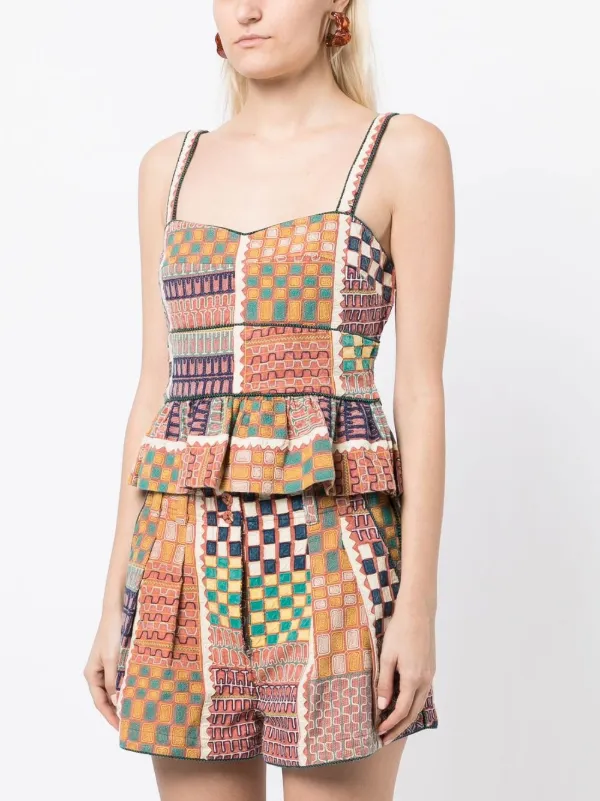 Ulla Johnson Zehra corset-style Top | Multicolour | FARFETCH