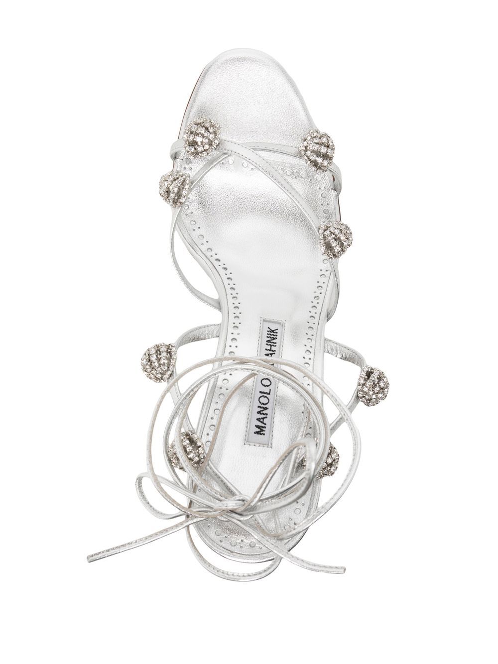 Affordable Manolo Blahnik crystal-detail 90mm sandals Women