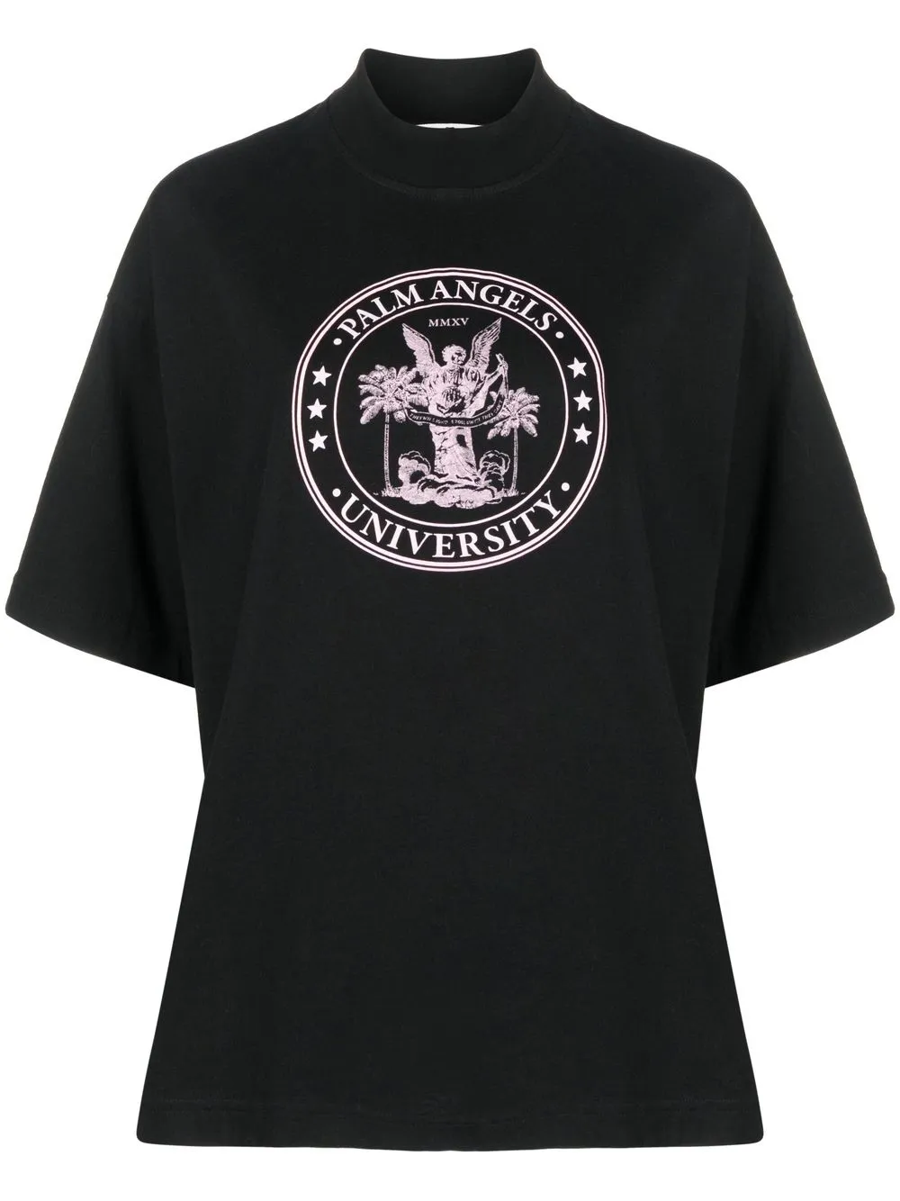 

Palm Angels College Loose logo-print T-shirt - Black