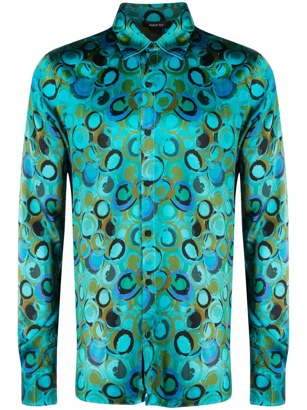 Avant Toi Patterned Satin Shirt Farfetch
