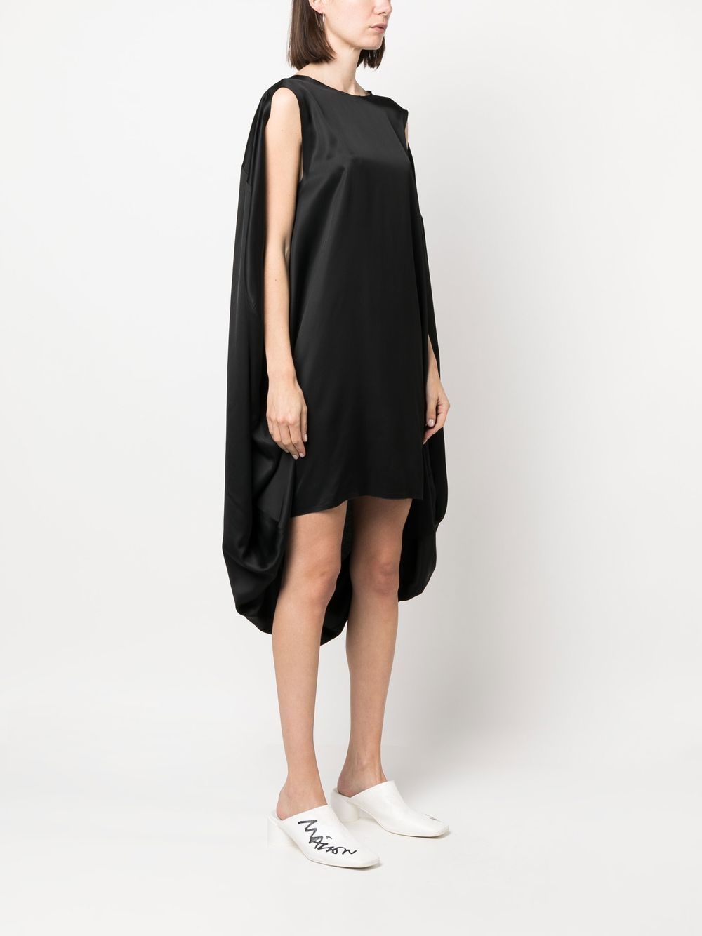 MM6 Maison Margiela cape-detail Sleeveless Dress - Farfetch