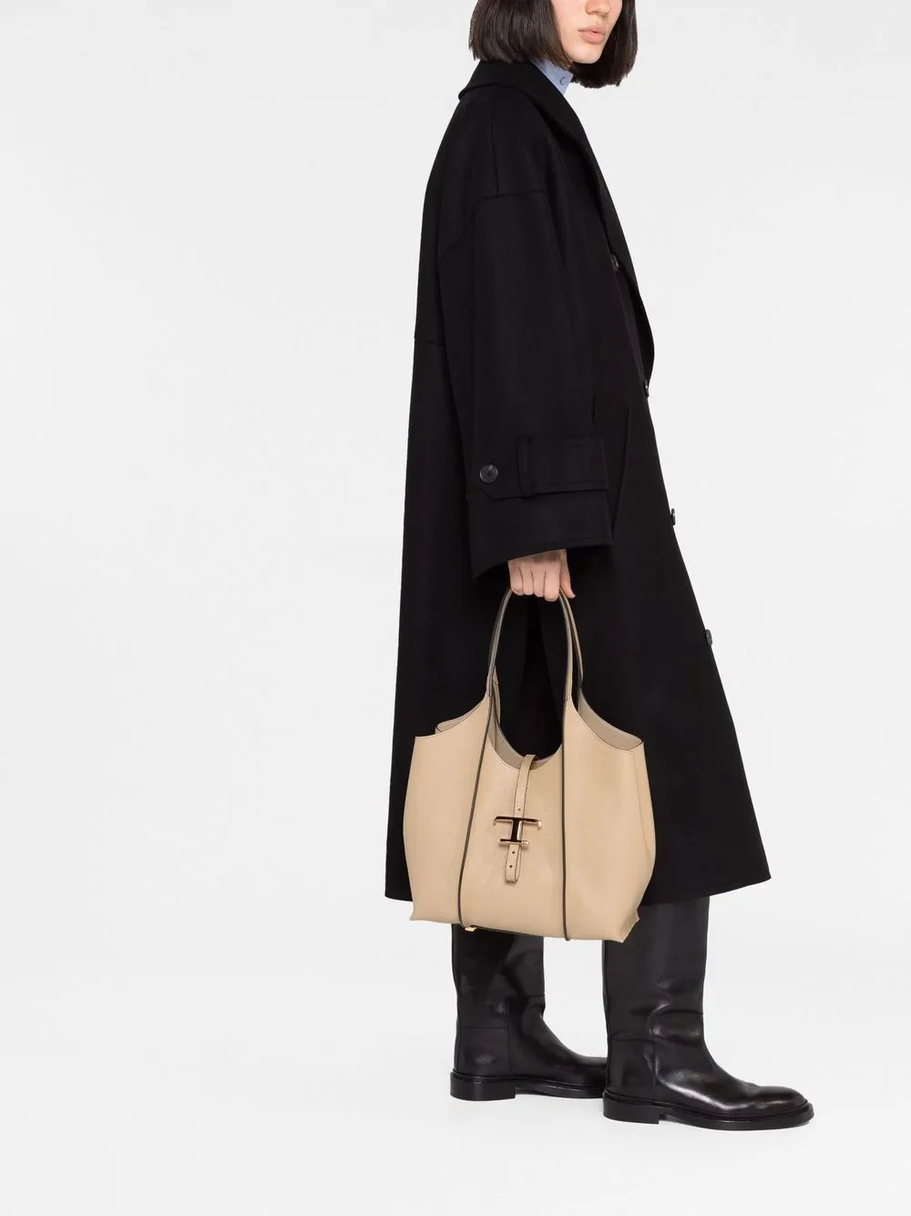 Tod's Leren shopper - Beige