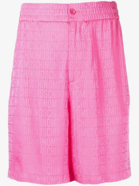 Moschino shorts deportivos con logo estampado