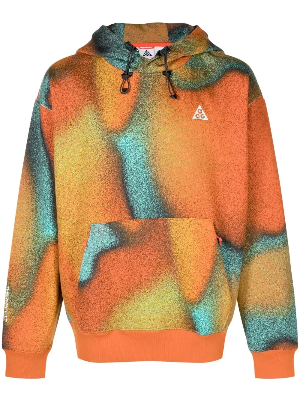 

Nike hoodie con estampado abstracto - Naranja