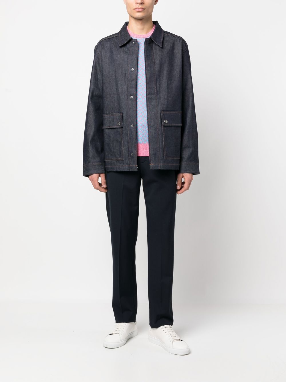 A.P.C. Denim shirtjack - Blauw