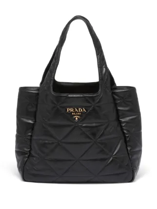 Prada Large Quilted Nappa Leather Tote Bag Farfetch