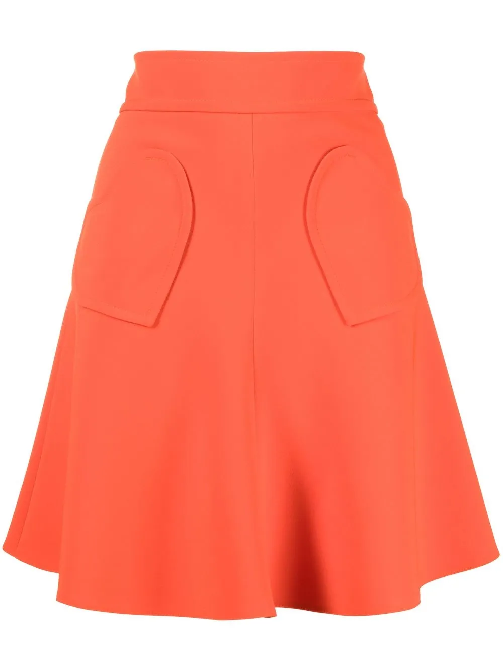 

RED Valentino falda corta con dobladillo acampanado - Naranja