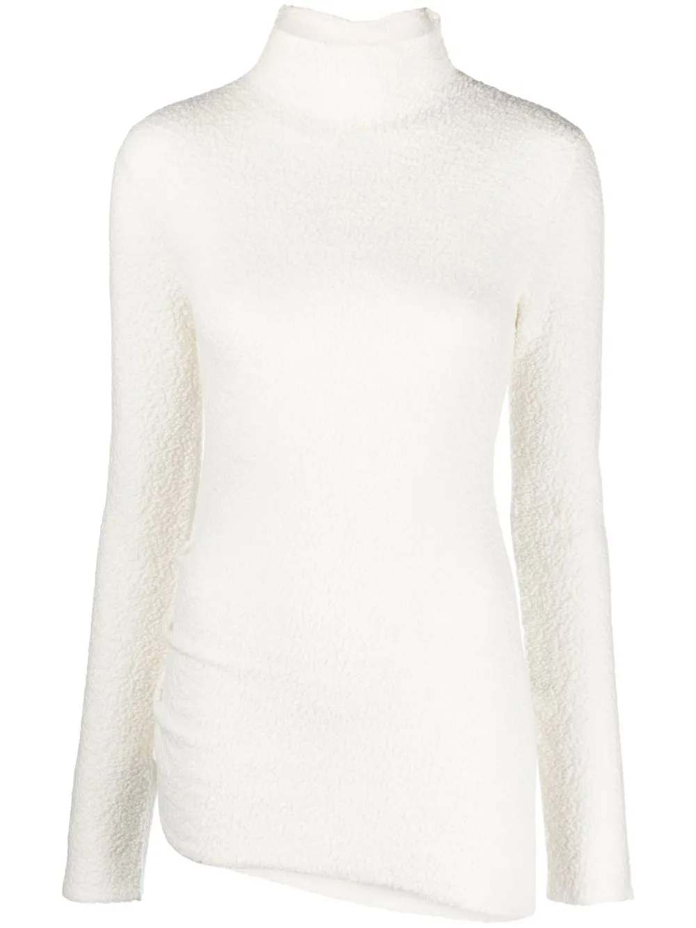 

Helmut Lang roll-neck asymmetric jumper - White