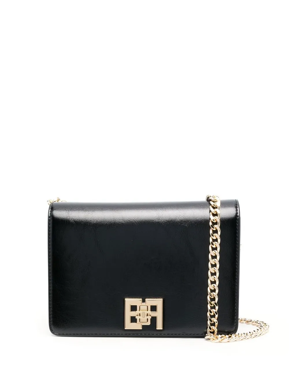 

Elisabetta Franchi logo-plaque shoulder bag - Black