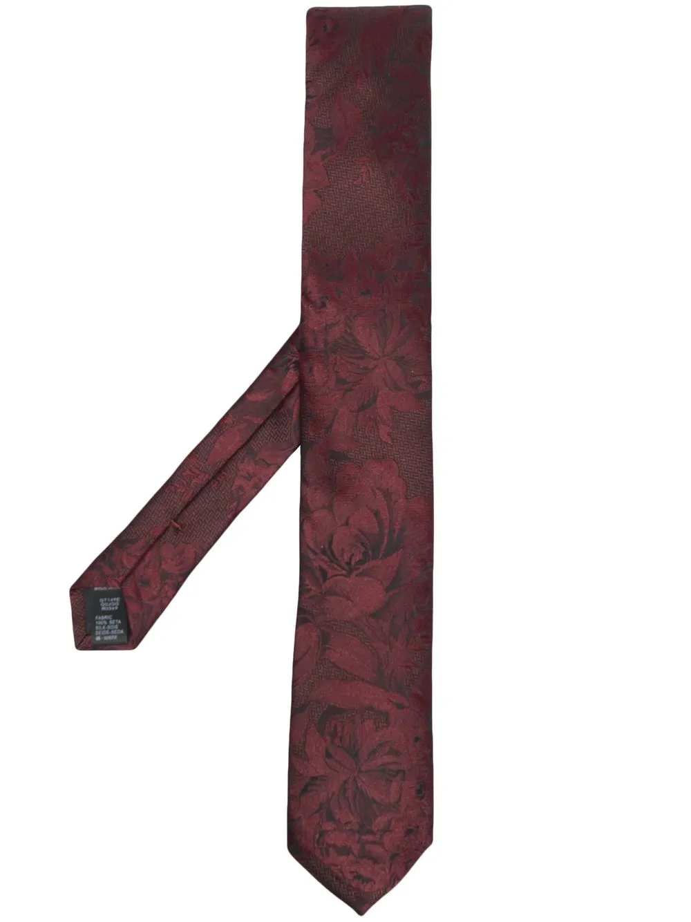 

Dolce & Gabbana floral-jacquard silk tie - Red