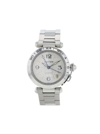 Cartier 2000 pre owned Pasha 36mm Silver FARFETCH SA