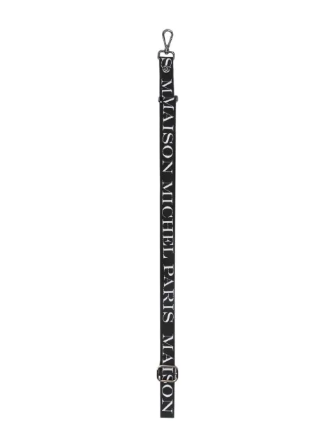 Maison Michel logo-print shoulder strap