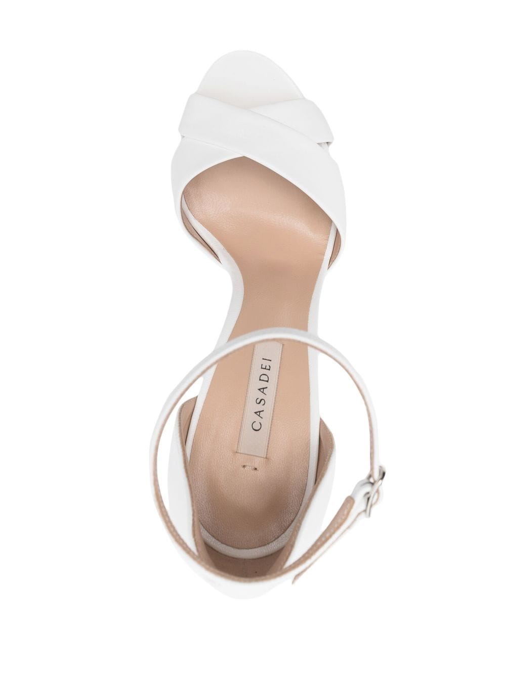 Shop Casadei Blade 125mm Sandals In Weiss