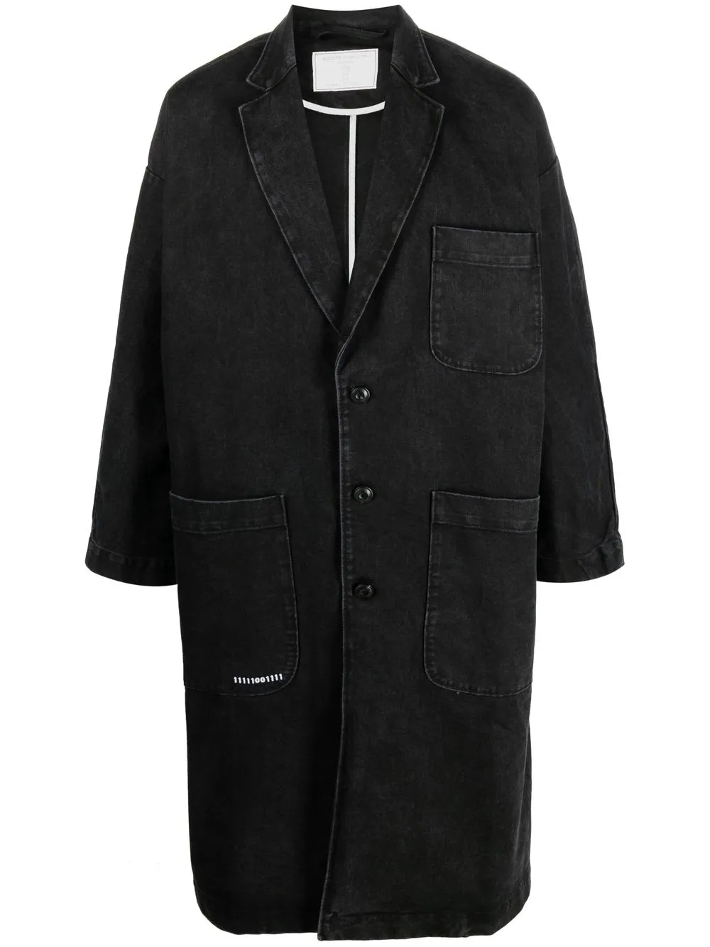 SOCIÉTÉ ANONYME SINGLE-BREASTED DENIM COAT