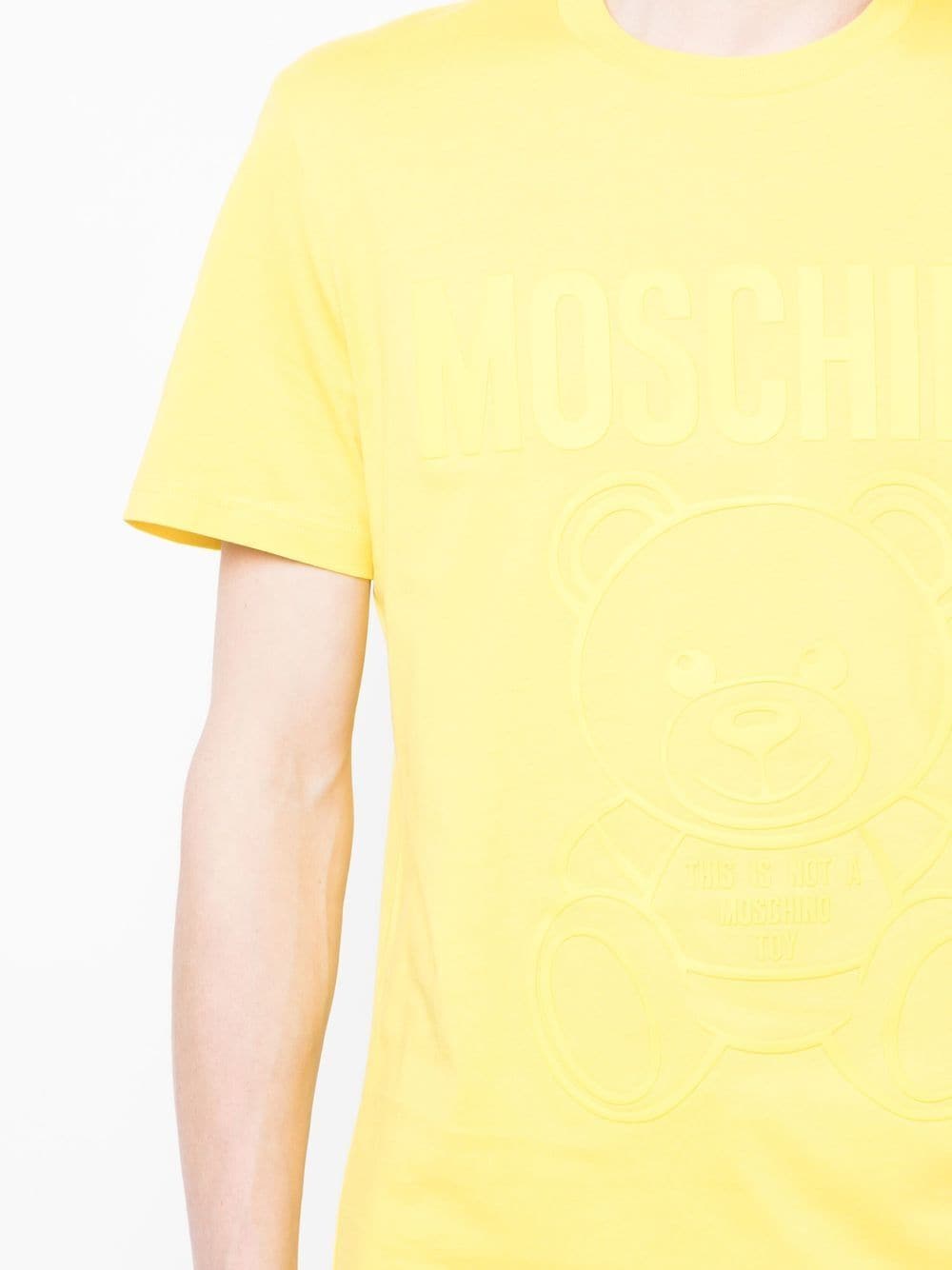Shop Moschino Logo-print T-shirt In Gelb