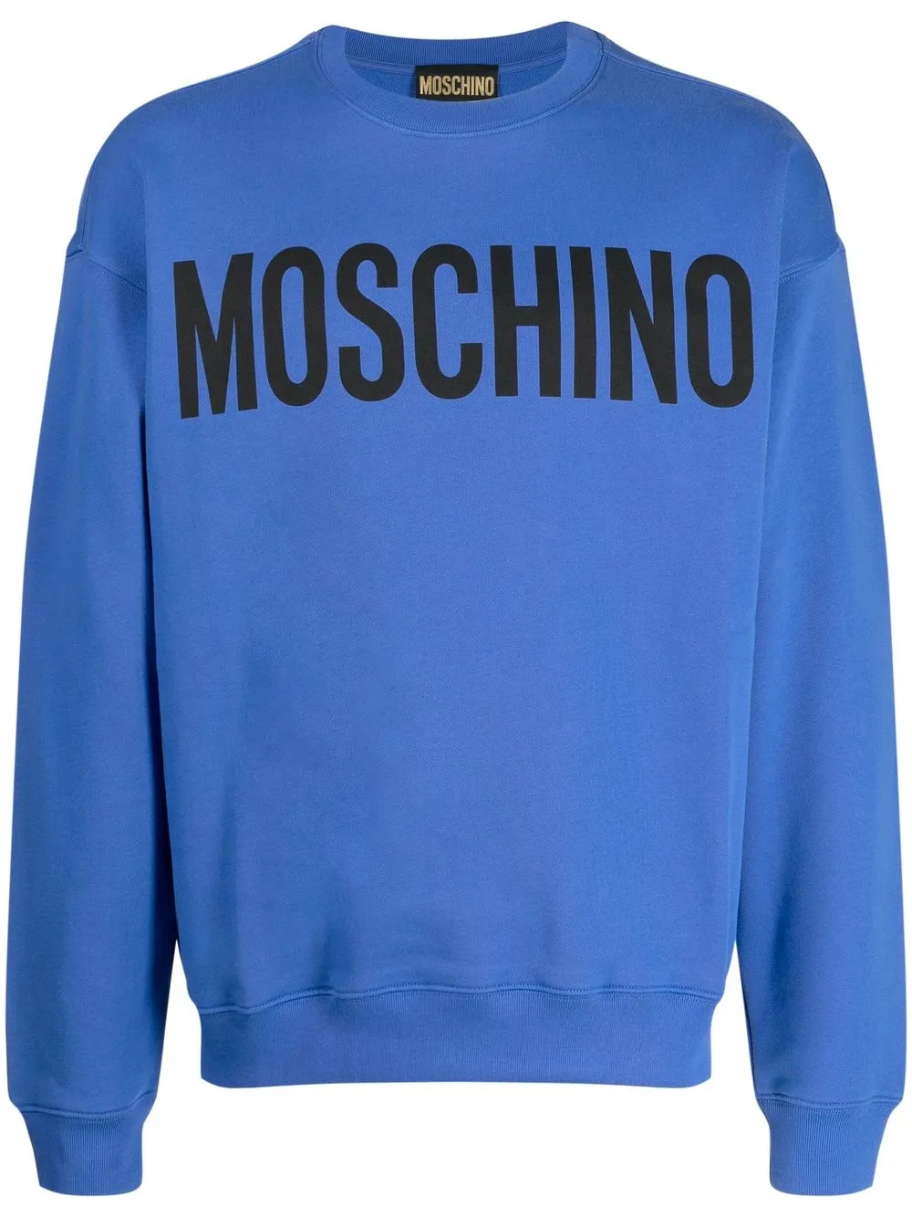 

Moschino sudadera con logo estampado - Azul