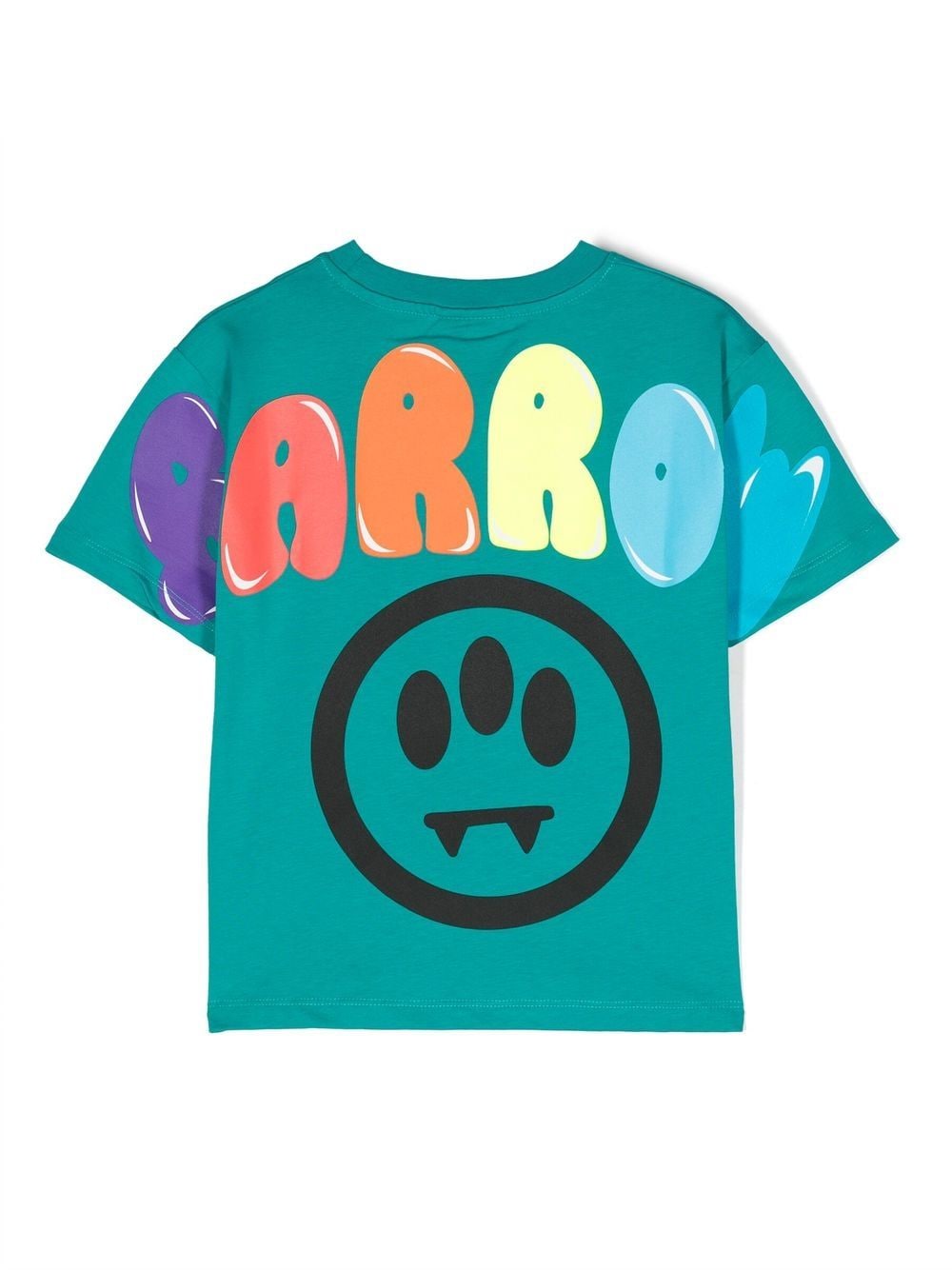 Barrow kids T-shirt met logoprint - 923 VERDE SMERALDO/EMERALD GREEN