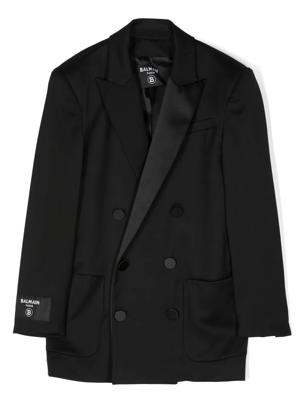 

Balmain Kids blazer con doble botonadura - Negro