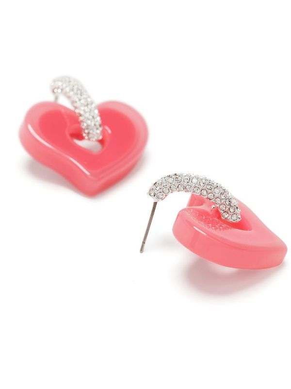 Authentic Louis Vuitton Clear Pink Monogram Earrings pair Set