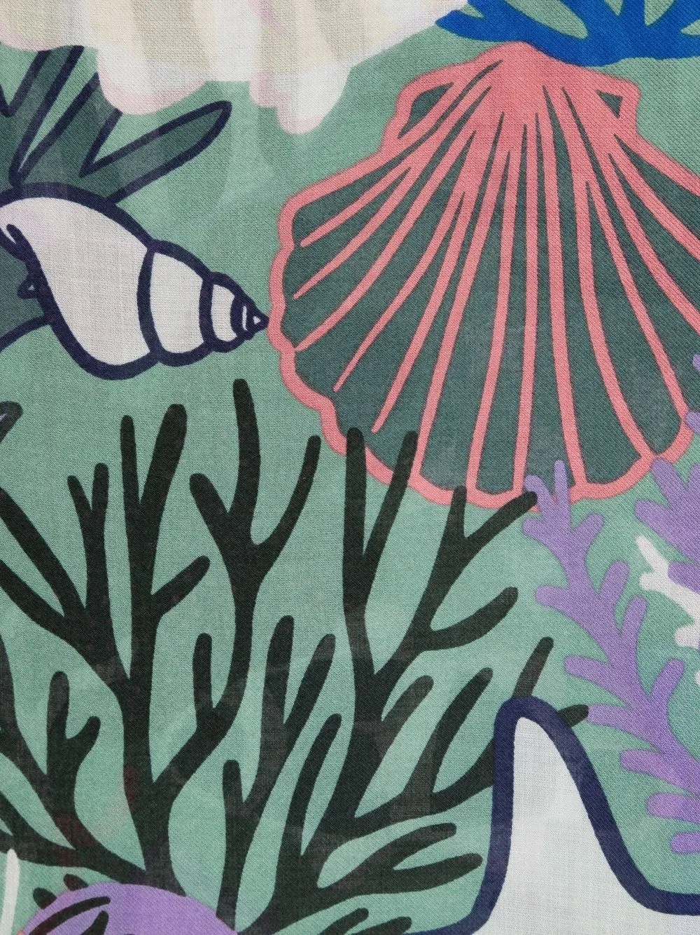 Bimba y Lola Sjaal met print - Groen