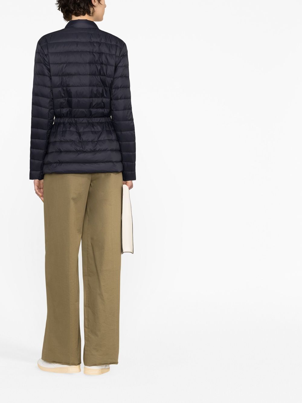 Shop Lauren Ralph Lauren Belted Quilted Jacket In Blue
