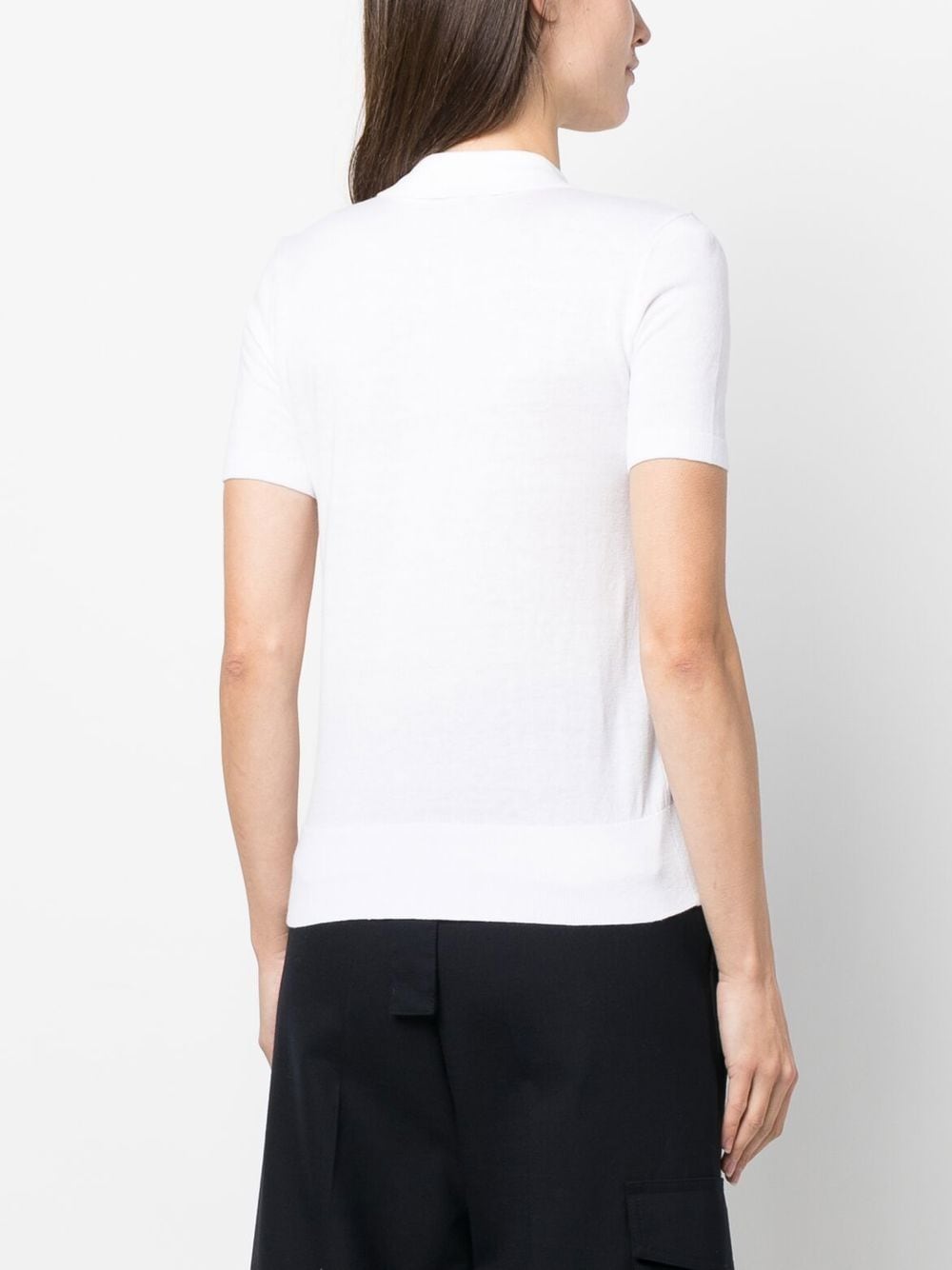 Shop Lauren Ralph Lauren Logo-embroidered Polo Shirt In Weiss