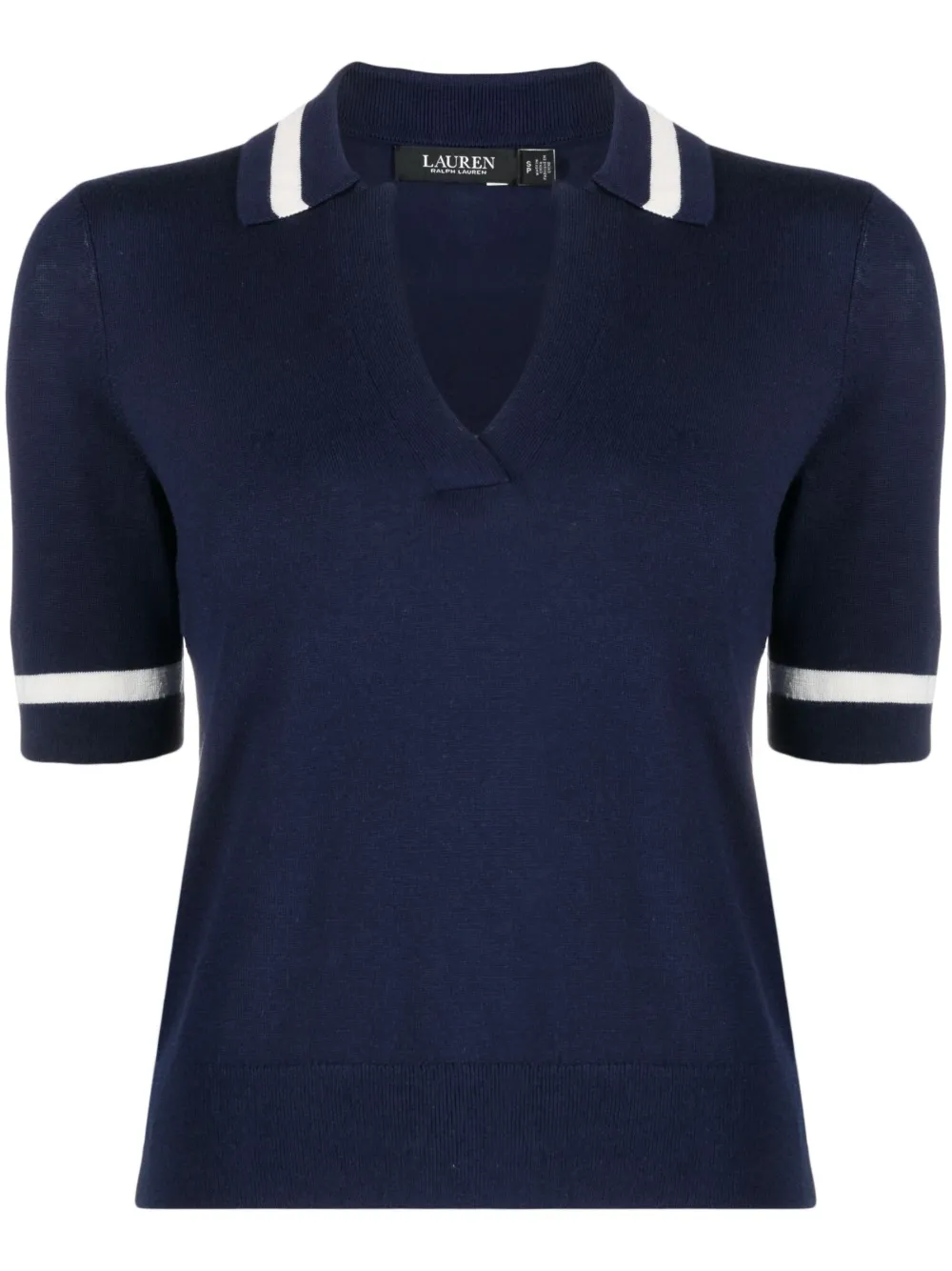 Lauren Ralph Lauren Sheryka Striped Polo Shirt In Blue