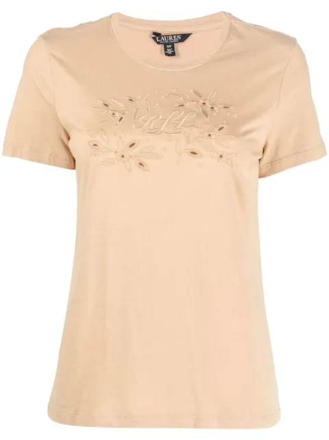 Lauren Ralph Lauren Katlin embroidered-detail T-shirt