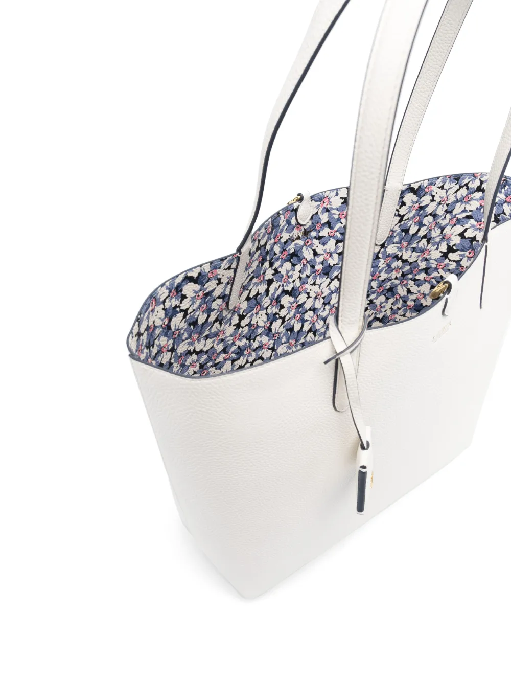 Lauren Ralph Lauren Reversible Fauxleather Tote Bag In White ModeSens