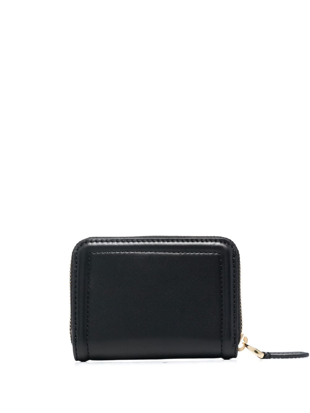 Shop Lauren Ralph Lauren Logo-plaque Leather Wallet In Schwarz